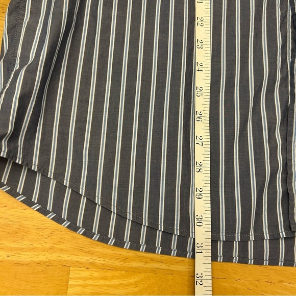 BOSS HUGO BOSS Men's Gray Striped Shirt XXL regular - Picture 7 of 10